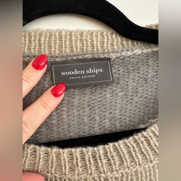 Wooden Ships Wool Skull Sweater - Picture 2 of 4